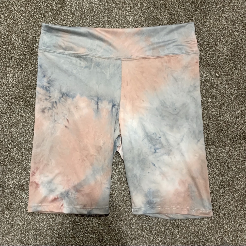 LAST CHANCE! Pastel Tie Dye Watercolor Bike Shorts